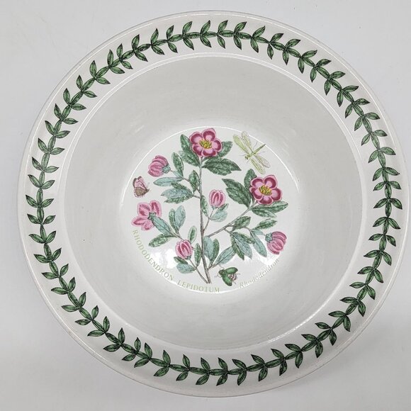 Portmeirion Botanic Garden Bowl Rhododendron Lepidotum Design 7.5" - Picture 2 of 8